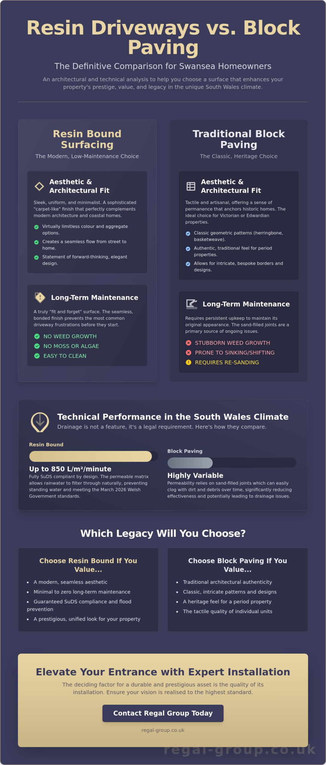 Block Paving vs Resin Driveway in Swansea: The Authoritative 2026 Comparison 1 Block Paving vs Resin Driveway in Swansea: The Authoritative 2026 Comparison